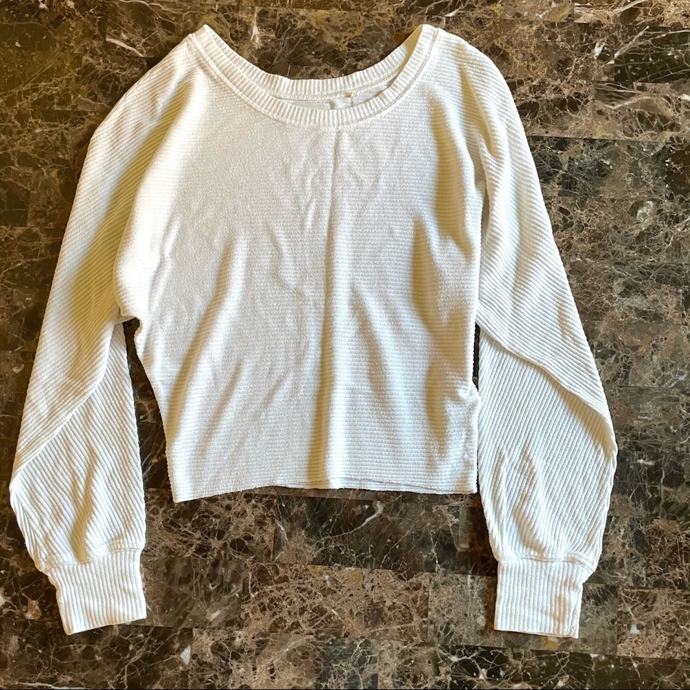 Joah Brown Slouchy Dolman Long Sleeve, Ivory, OS